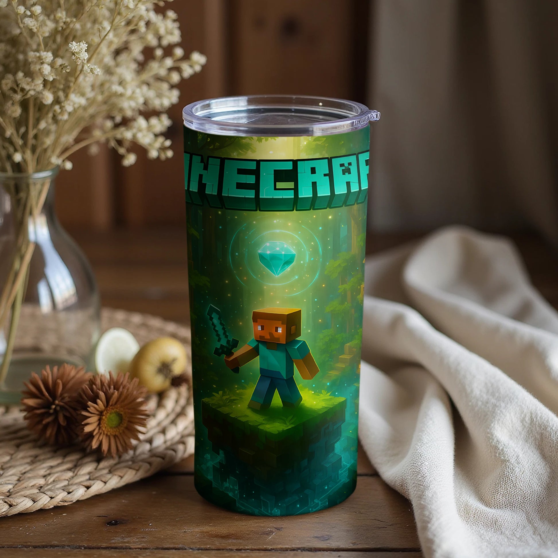 Adventurous Building Blocks Themed Tumbler Cup