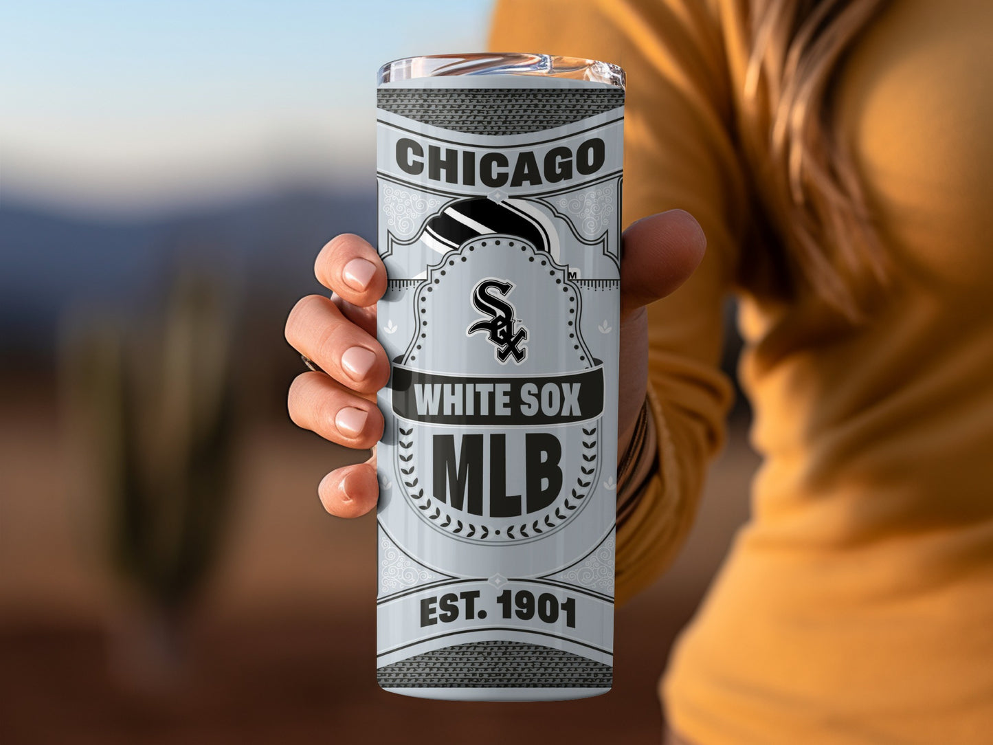 Chicago White Sox MLB Established 1901 Graphic Tumbler