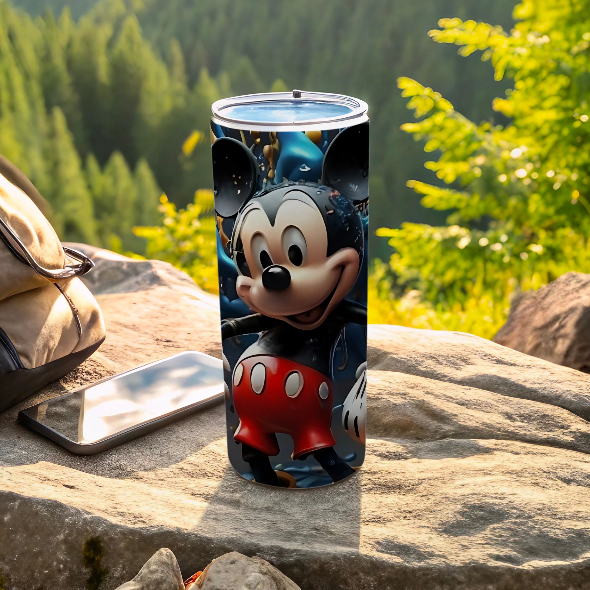 Mickey Mouse Themed Drink Tumbler for Outdoor Adventures
