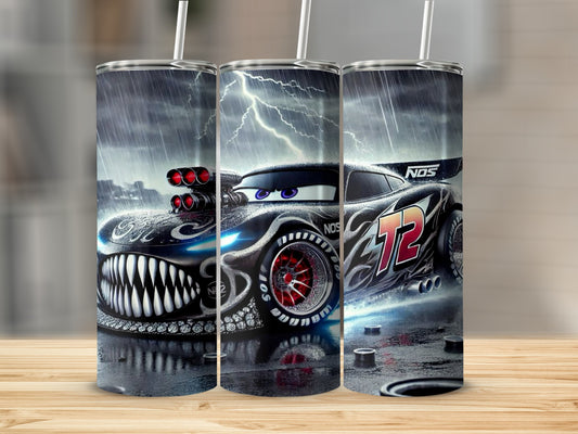 High-Speed Racing Car Design Tumbler Ideal for Car Enthusiasts