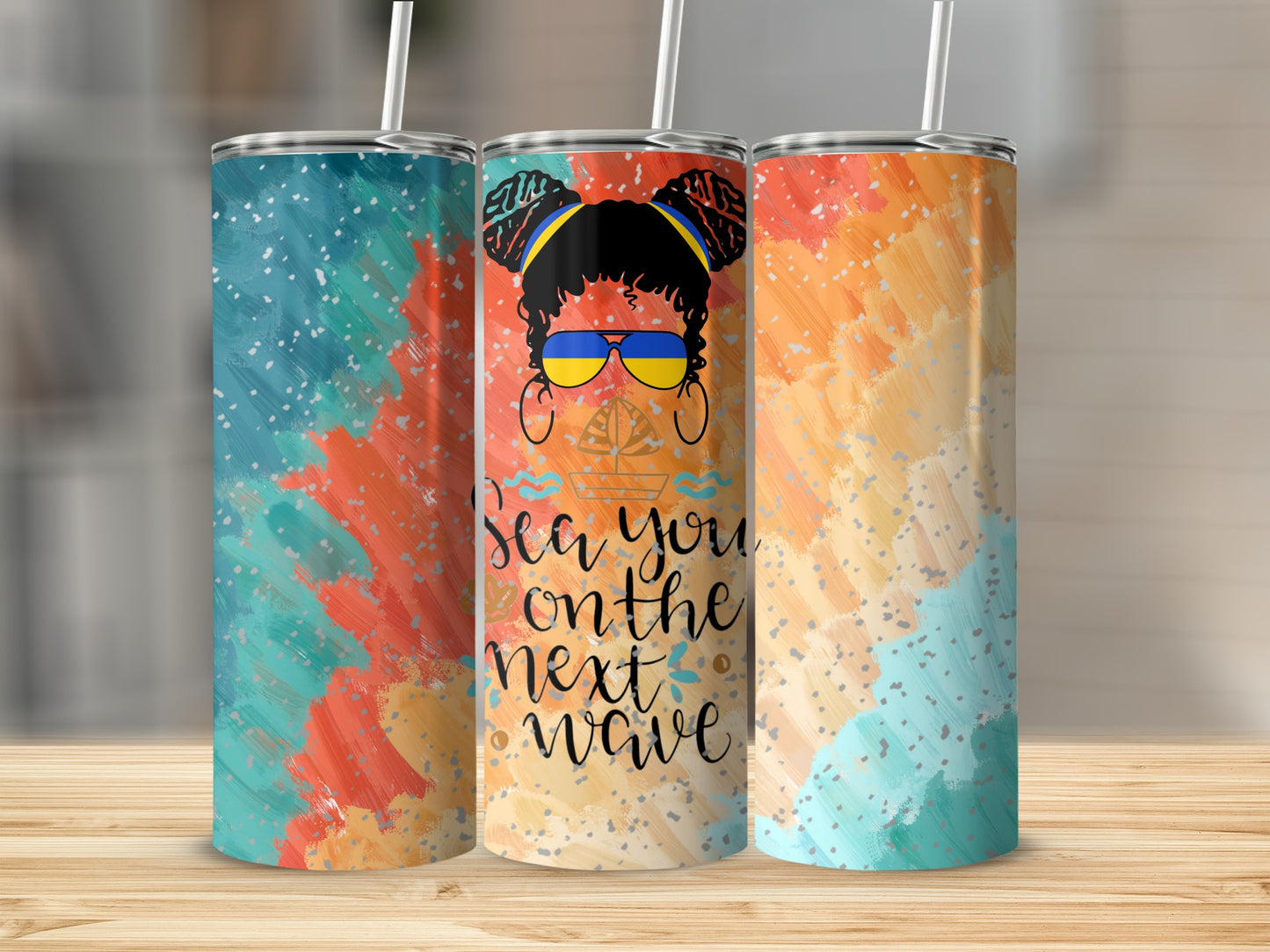 Colorful Sea You on the Next Wave Insulated Tumbler