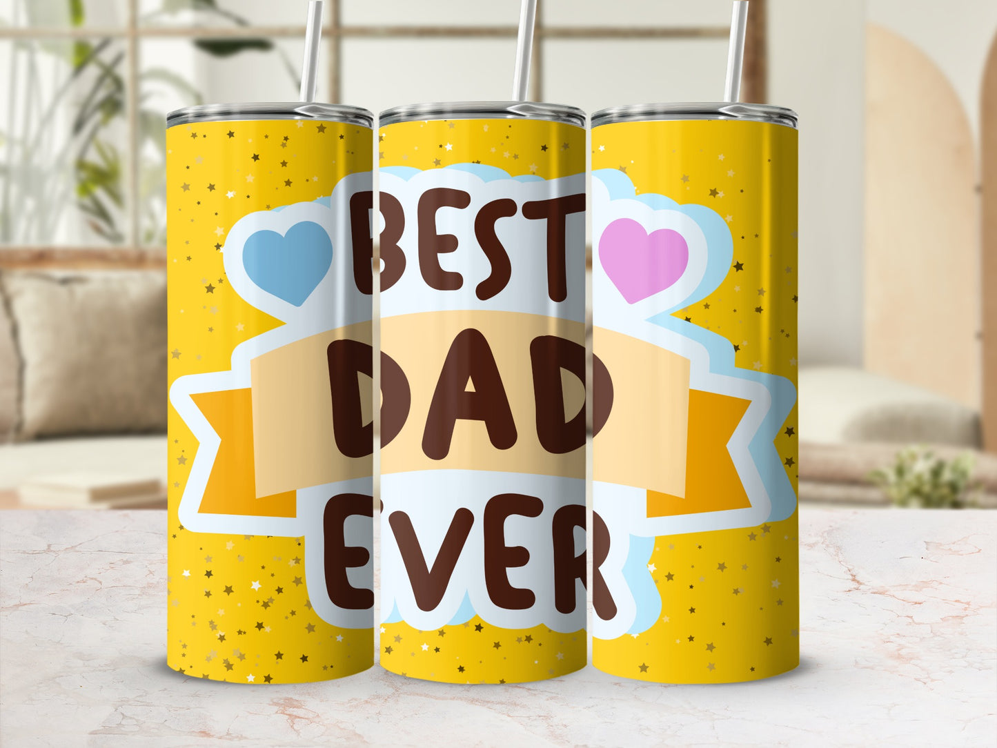 Best Dad Ever Tumbler Father's Day Gift 20oz Flask