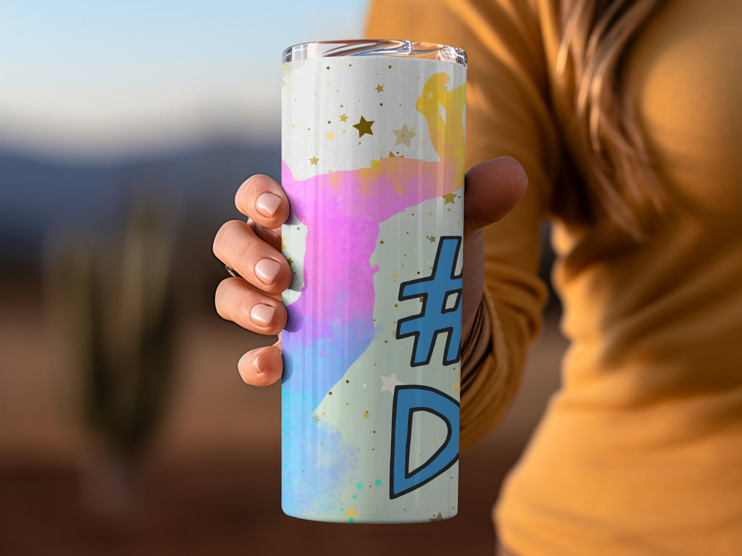 Colorful Starry Design Insulated Tumbler for Beverages