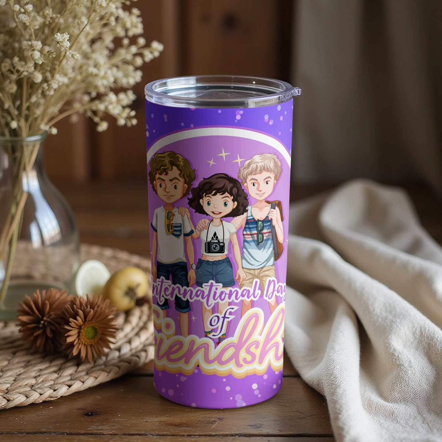 International Day of Friendship Travel Tumbler