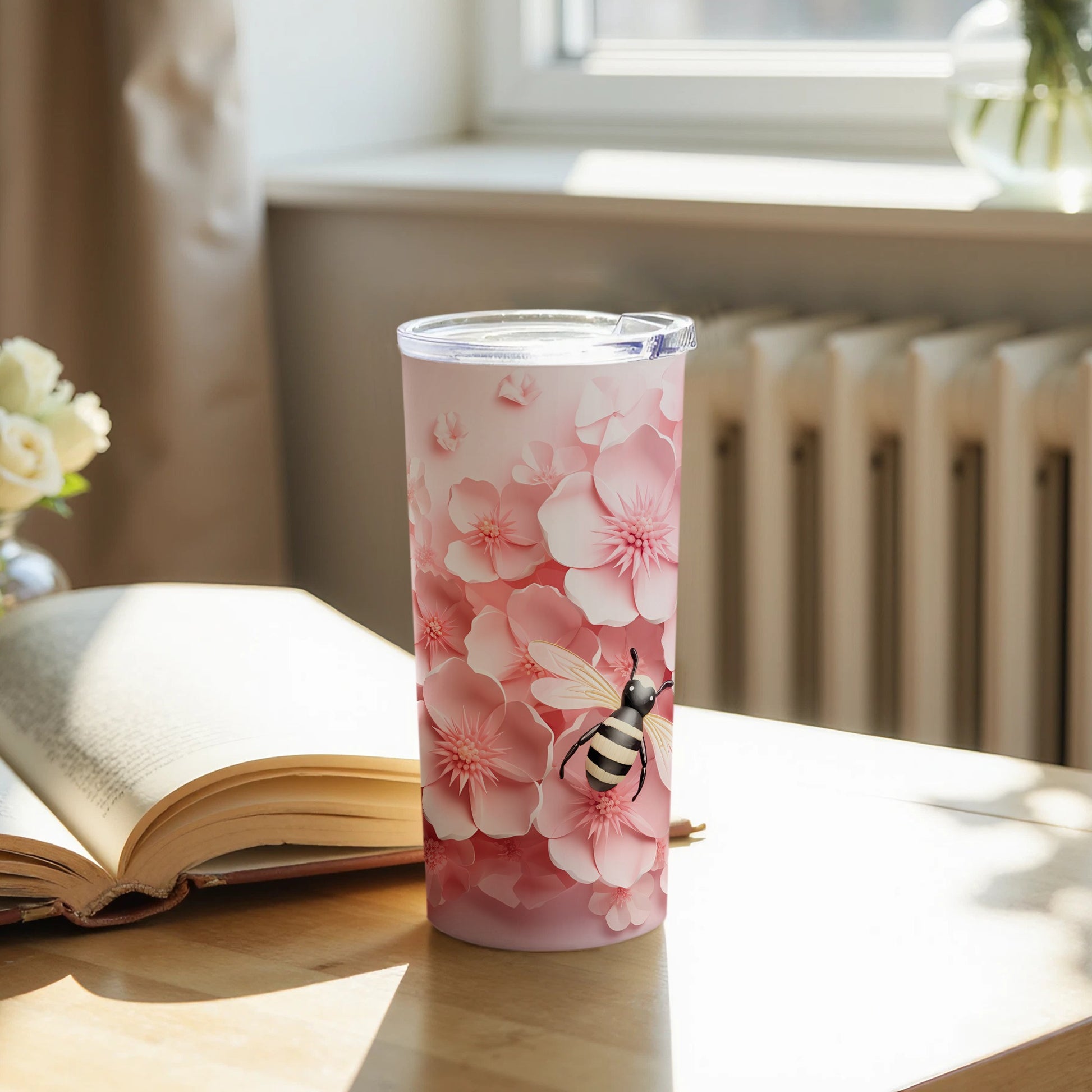 Pink Floral Bee Cherry Blossom Design Tumbler product type

Tumbler
Floral
Bee
Pink Flowers
Cherry Blossom
Spring
Nature
Drinkware
Beverage
Gift Idea
Cute Design
Unique
Honeybee
Blossom Pattern
Travel Tumbler
Outdoor Drink
Pink Aesthetic
Flower Art
Insect Decor
Sweet Bee