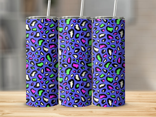Colorful Leopard Print Pattern Insulated Tumbler