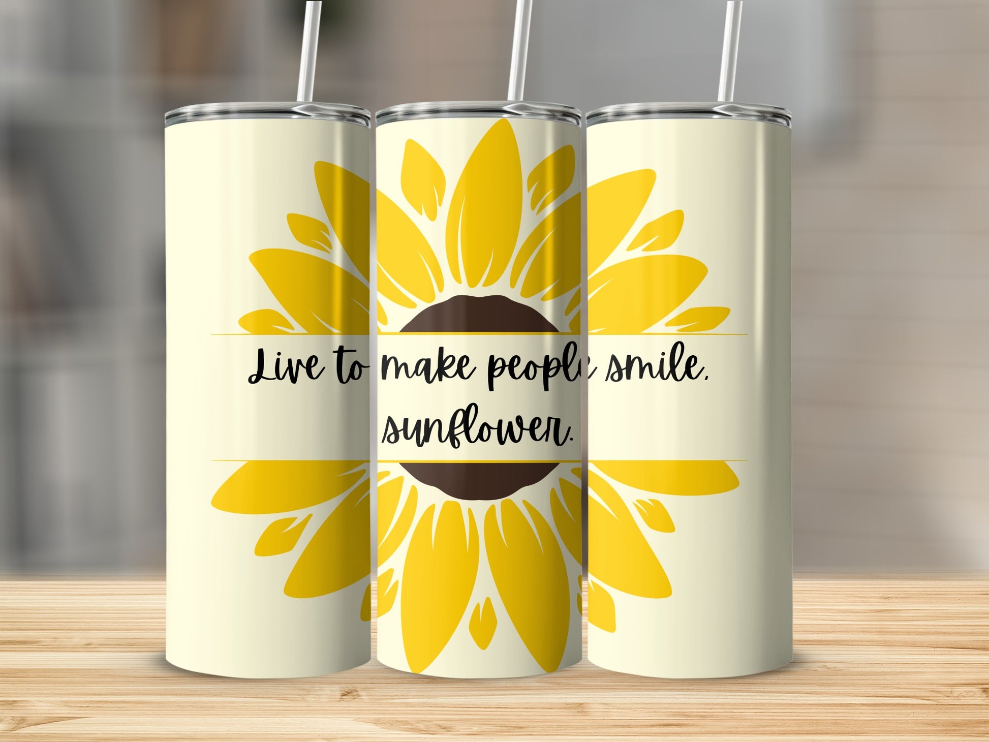 Live to make people smile sunflower product