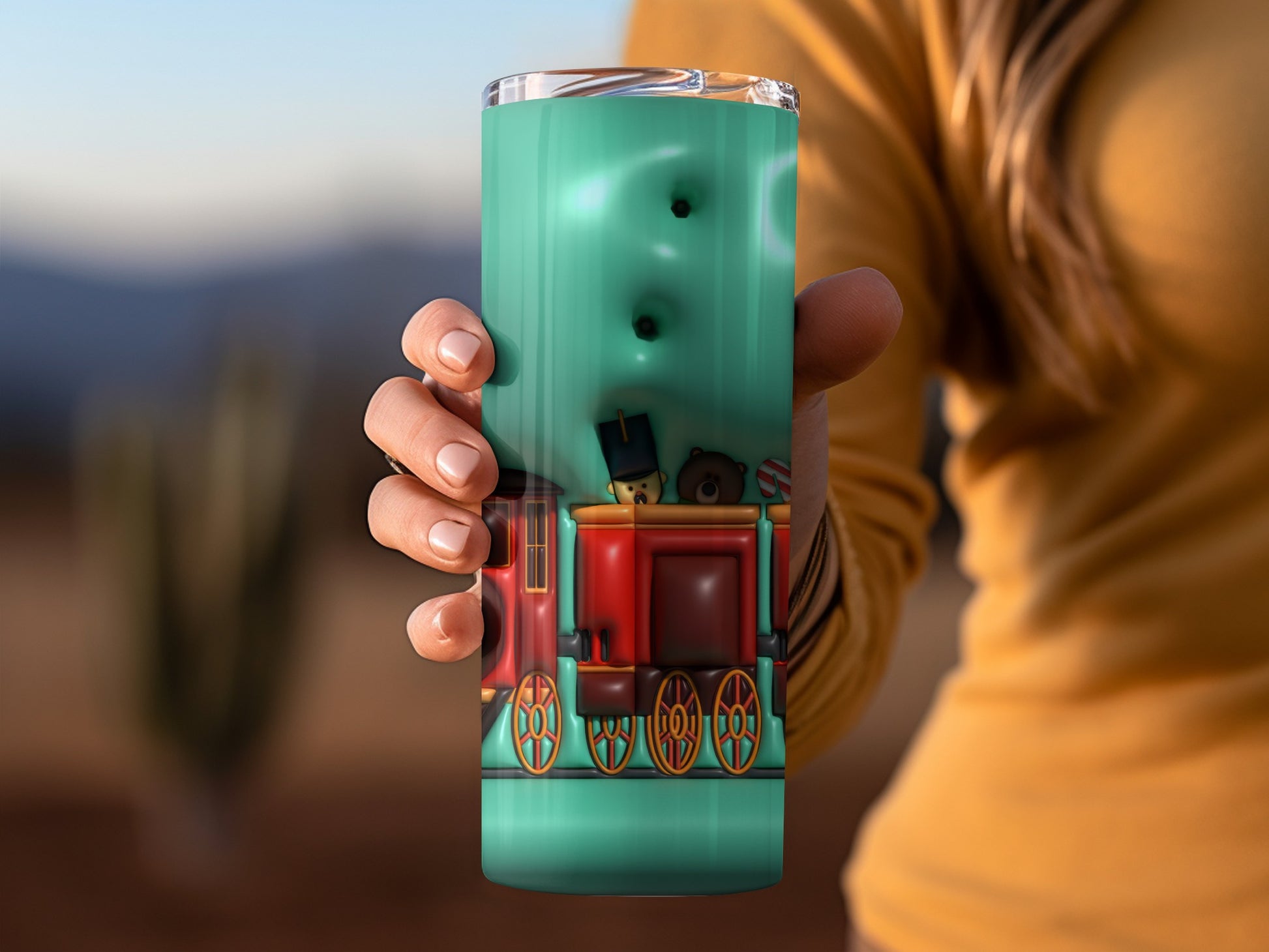 Vintage Carriage and Teddy Bears Themed Tumbler