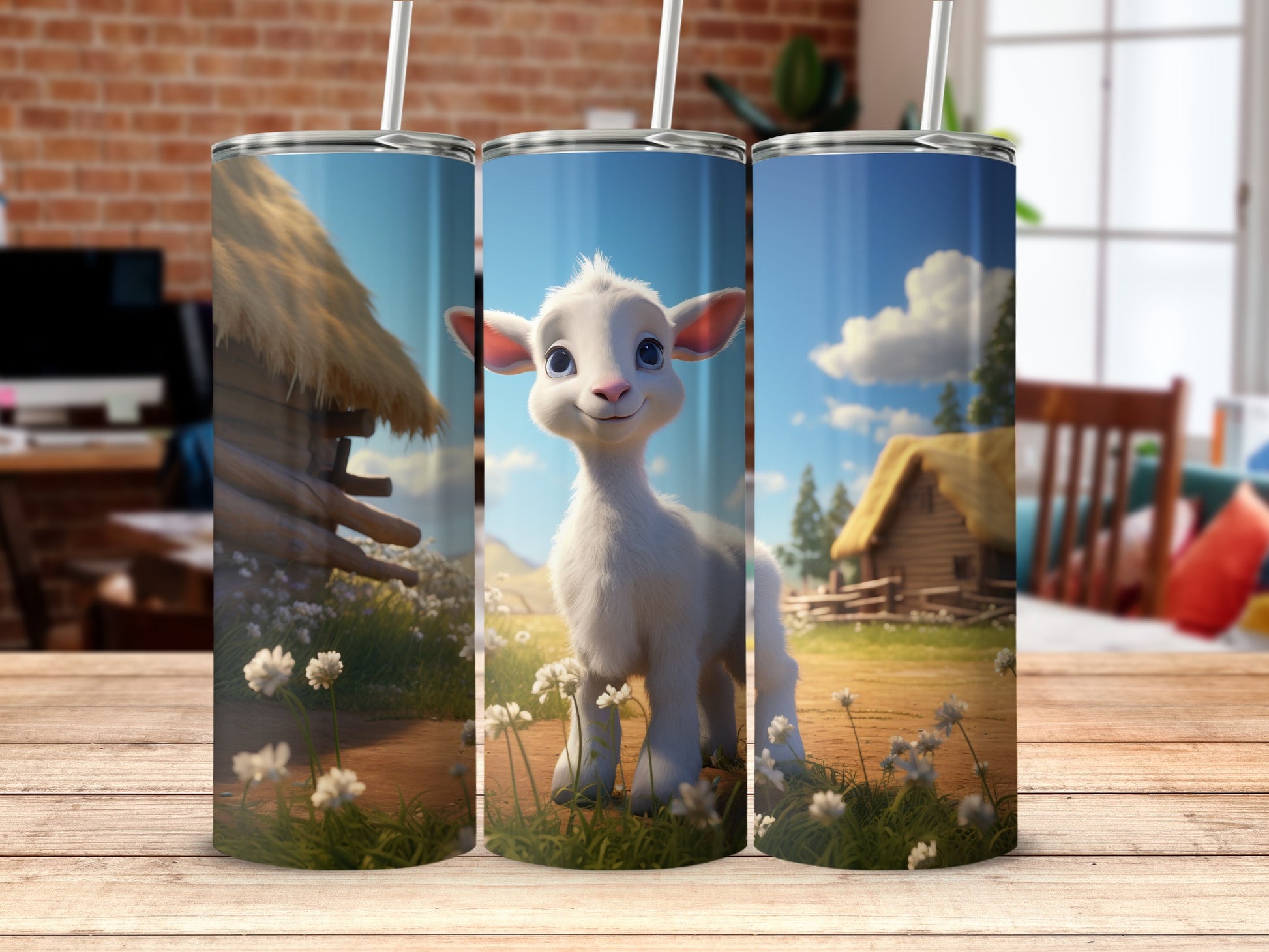 Adorable Farm Animal Themed Tumbler for Everyday Use