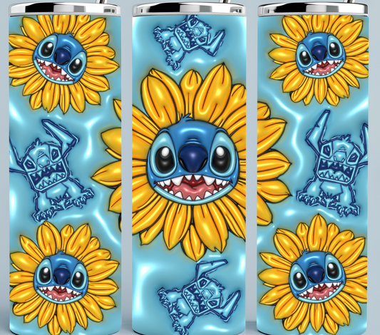 Stitch 3D Inflated tumbler