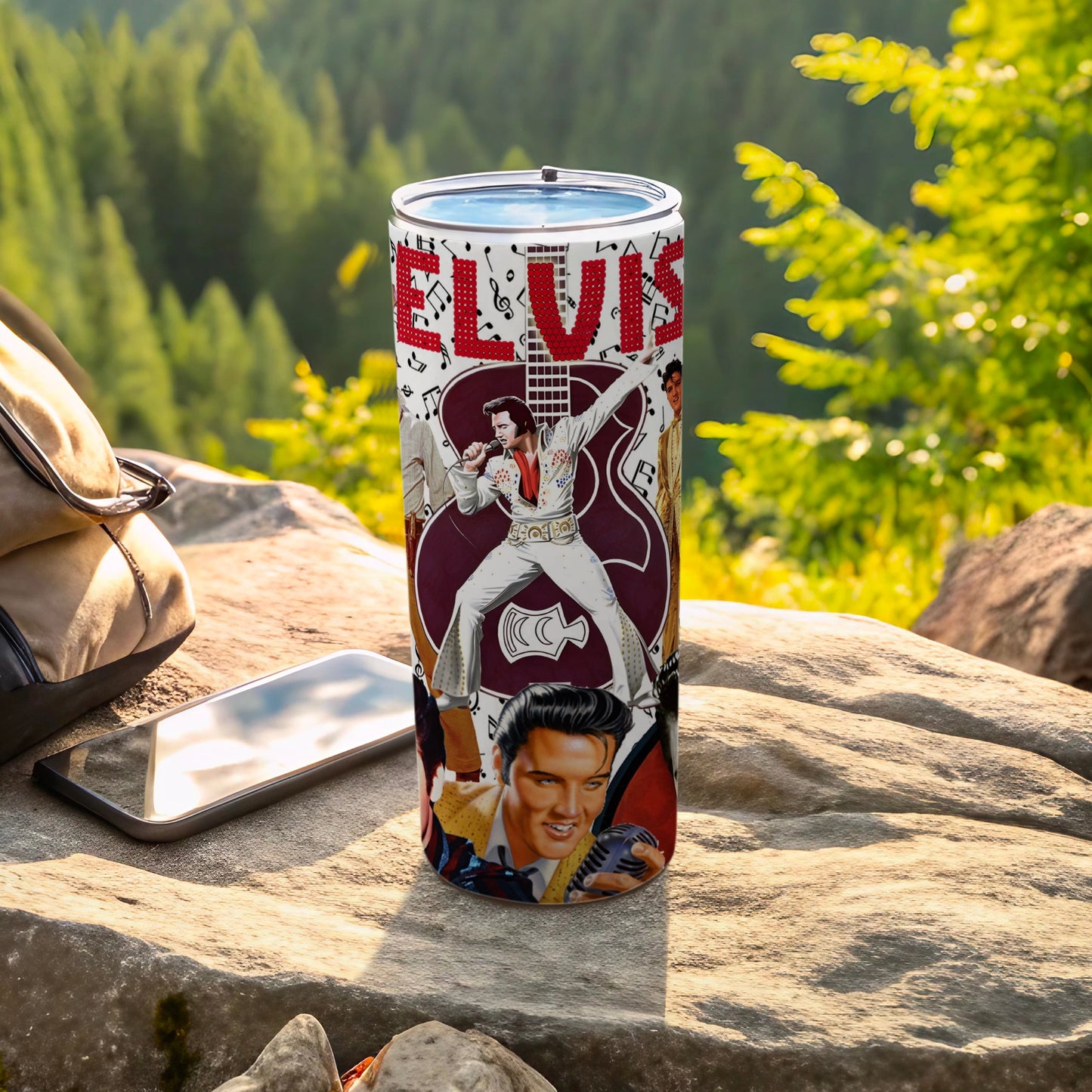 Elvis Presley Retro Design Tumbler in Outdoors