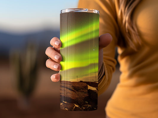 Northern Lights Travel Thermos Tumbler for Outdoor Use