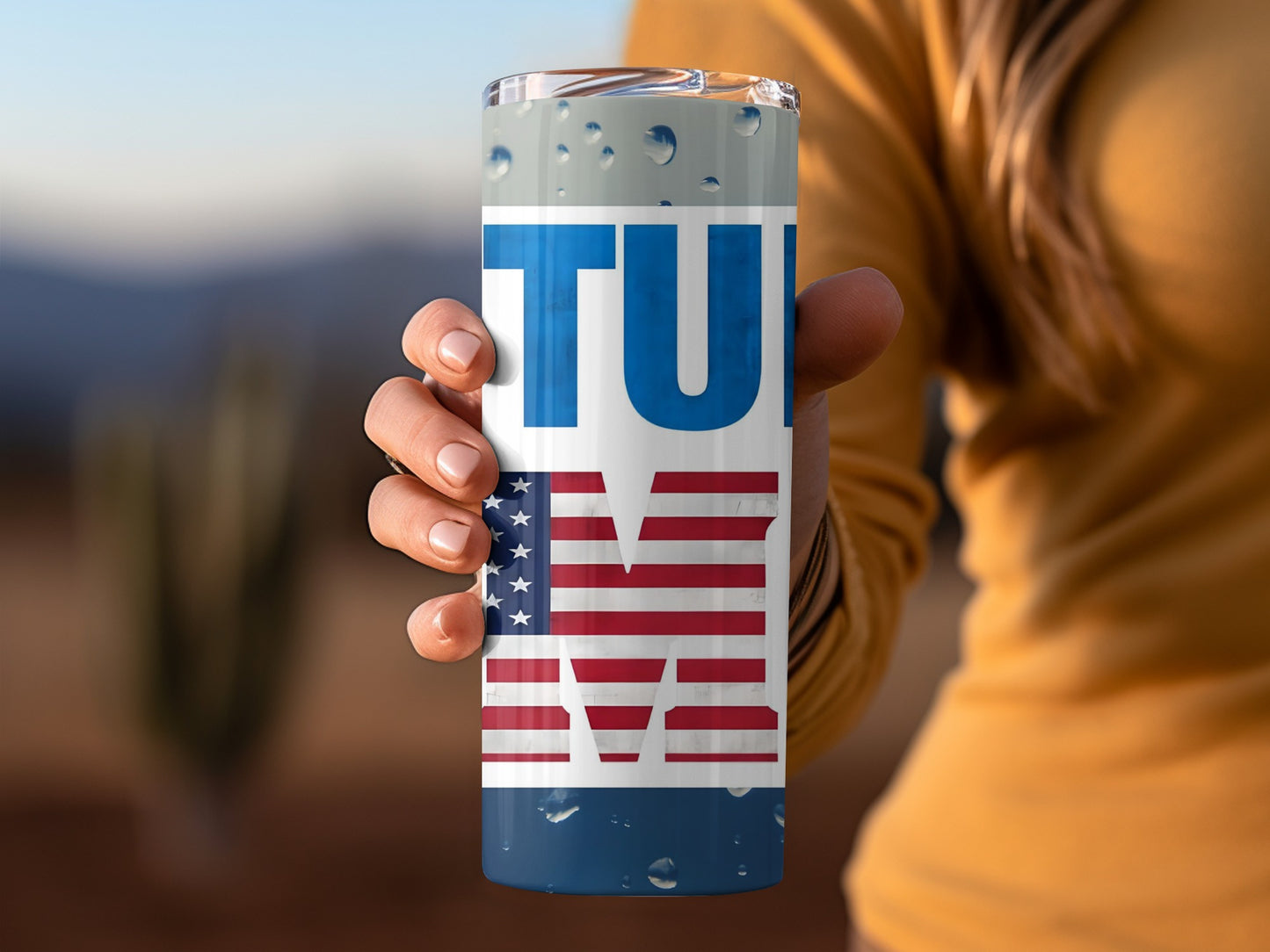 USA Flag Design Tall Insulated Tumbler Product