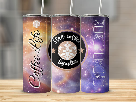 Coffee Life Star Coffee Tumbler with Custom Options