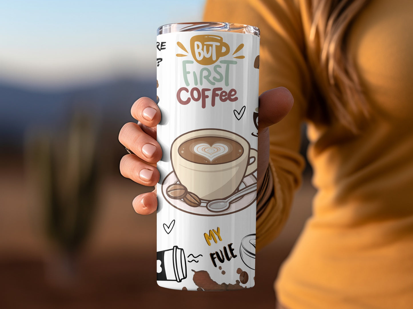 But First Coffee My Fuel Design Travel Mug