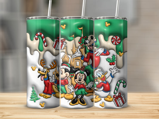 Christmas Character Holiday Design Tumbler Drinkware