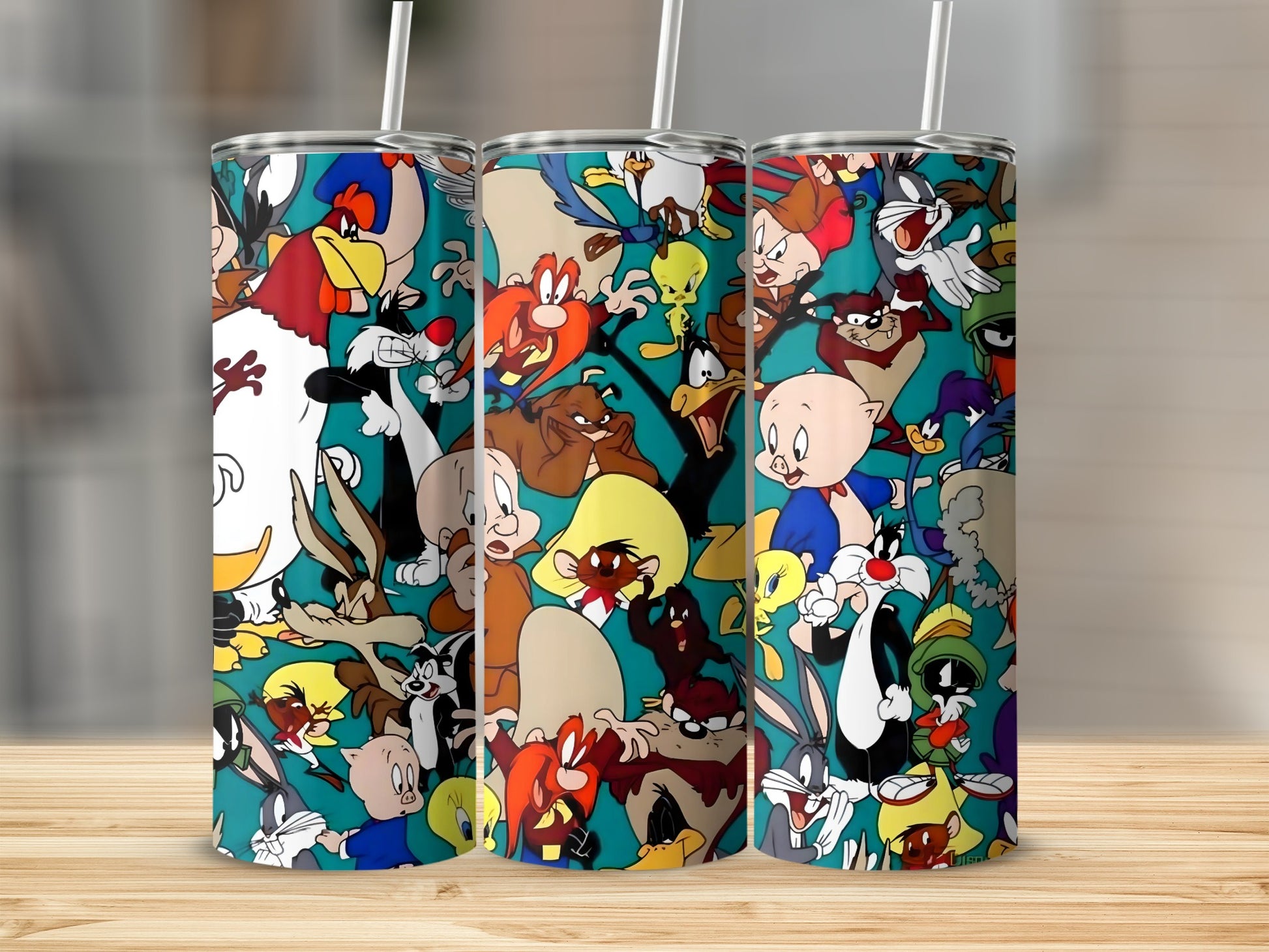 Colorful Cartoon Character Design Tumblers