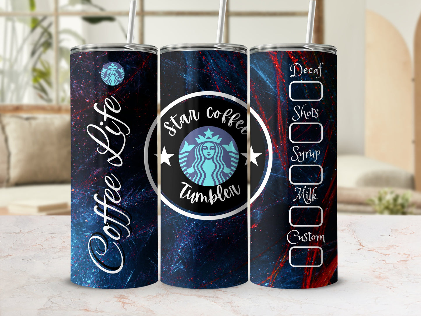 Star Coffee Life Customizable Tumbler