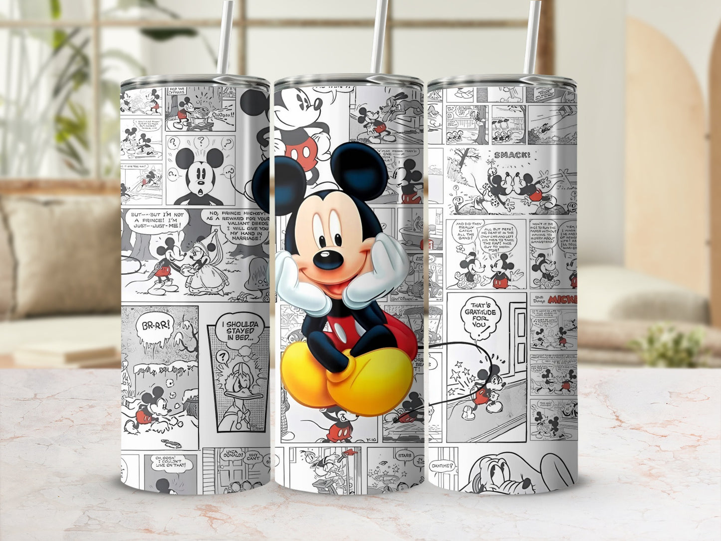 Classic Cartoon Character Comic Strip Themed Tumbler