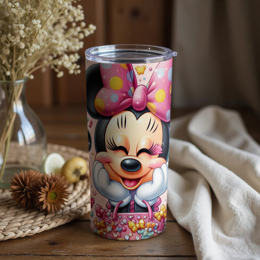 Cute Minnie Mouse Tumbler with Adorable Design