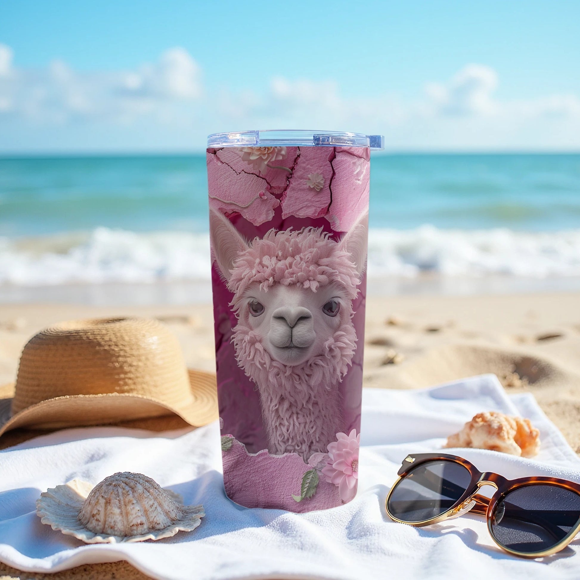 Pink Alpaca Face Tumbler Cracked Floral Art product type
Pink Alpaca
Alpaca Design
Cute Alpaca
Animal Tumbler
Pink Floral
Cracked Art
Tumbler Cup
Insulated Drinkware
Travel Tumbler
Beverage Holder
Alpaca Lover
Unique Tumbler
Whimsical Design
Pink Flowers
Adorable Alpaca
Drinkware Item
Gift For Her
Pet Themed
Fun Drinkware
Patterned Tumbler