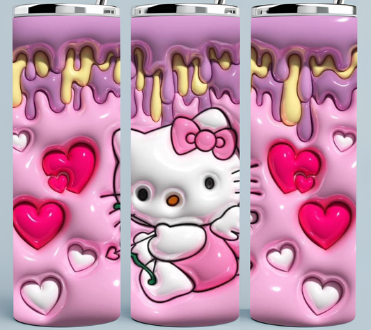 Hello Kitty 3d Heart Tumbler