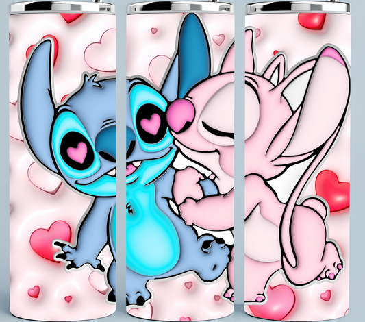 Stitch 3D Inflated tumbler