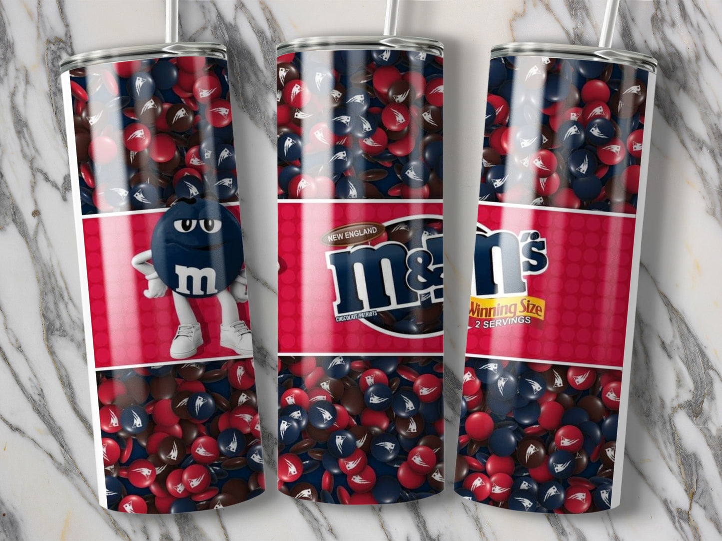 New England M&Ms Winning Size Two Servings Tumblers
