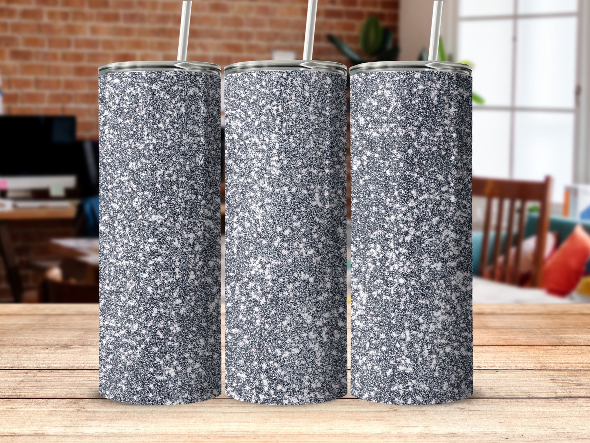 Sleek and Stylish Black and White Insulated Drinkware