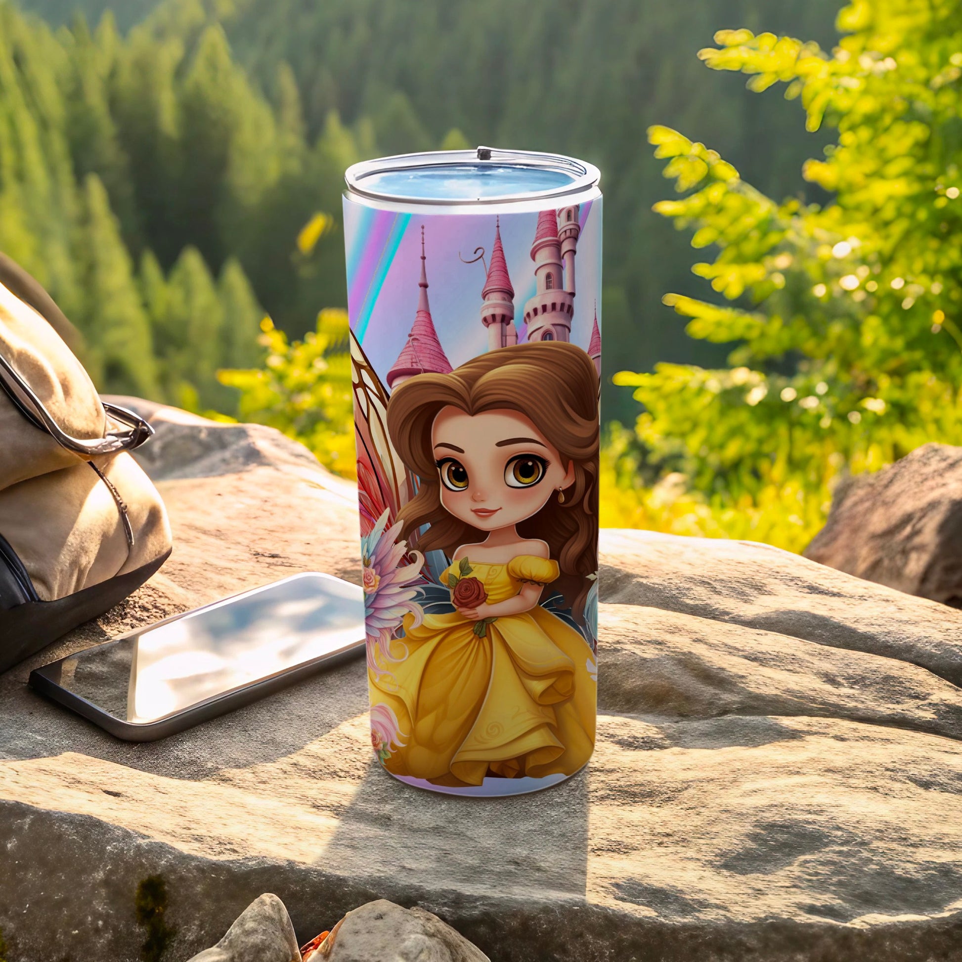 Enchanting Castle Princess Themed Tumbler 20oz Cup
