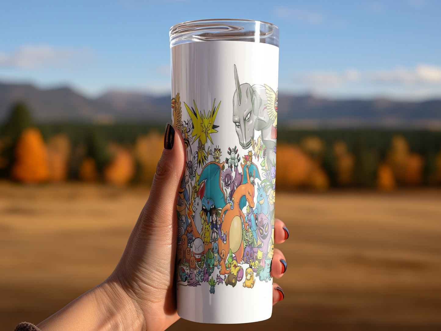 First Generation Pokemon Illustration Art Design Tumblers