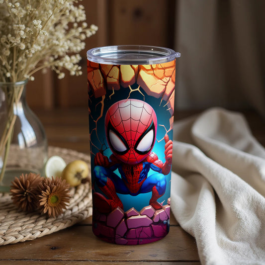 Vibrant Spider Superhero Insulated Tumbling Drinkware