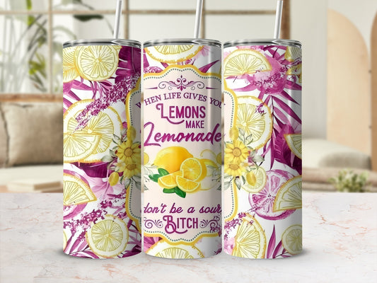 When Life Gives You Lemons Tropical Tumbler
