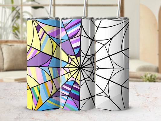 Colorful and Modern Geometric Design Tumbler Product