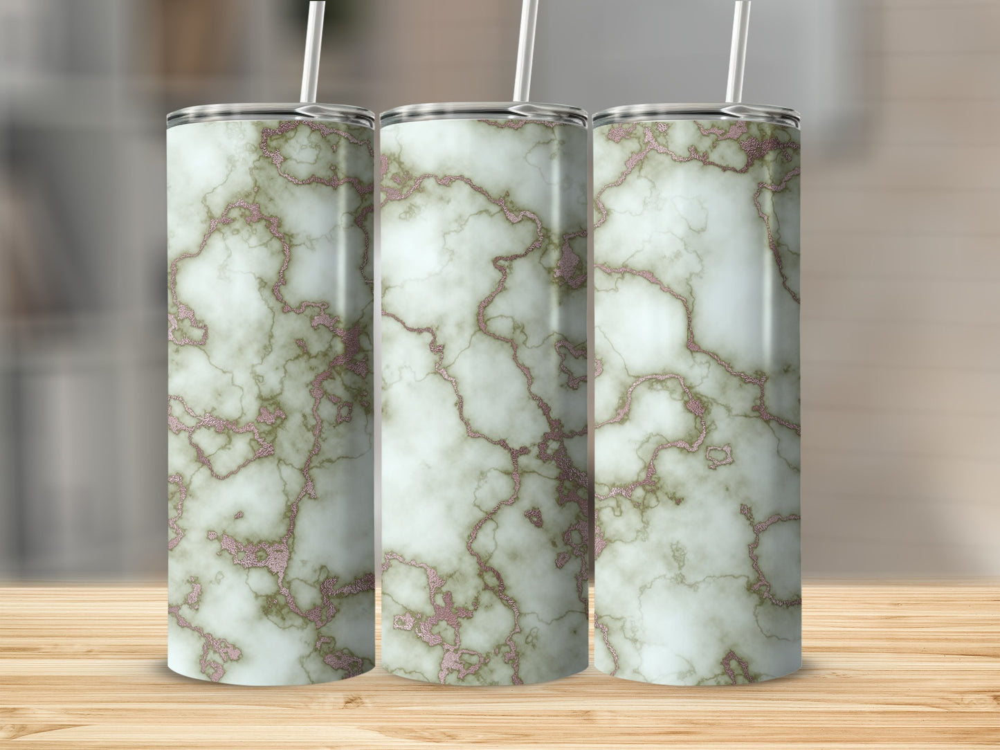 Luxury Beige Marble Texture Design Elegant Tumblers