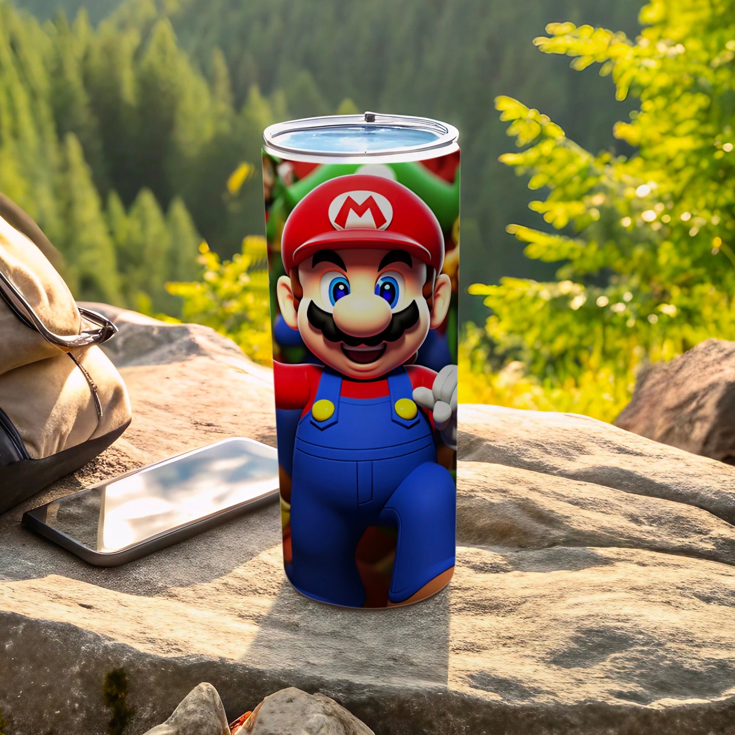 Fun Super Mario Design Insulated Travel Tumbler Cup