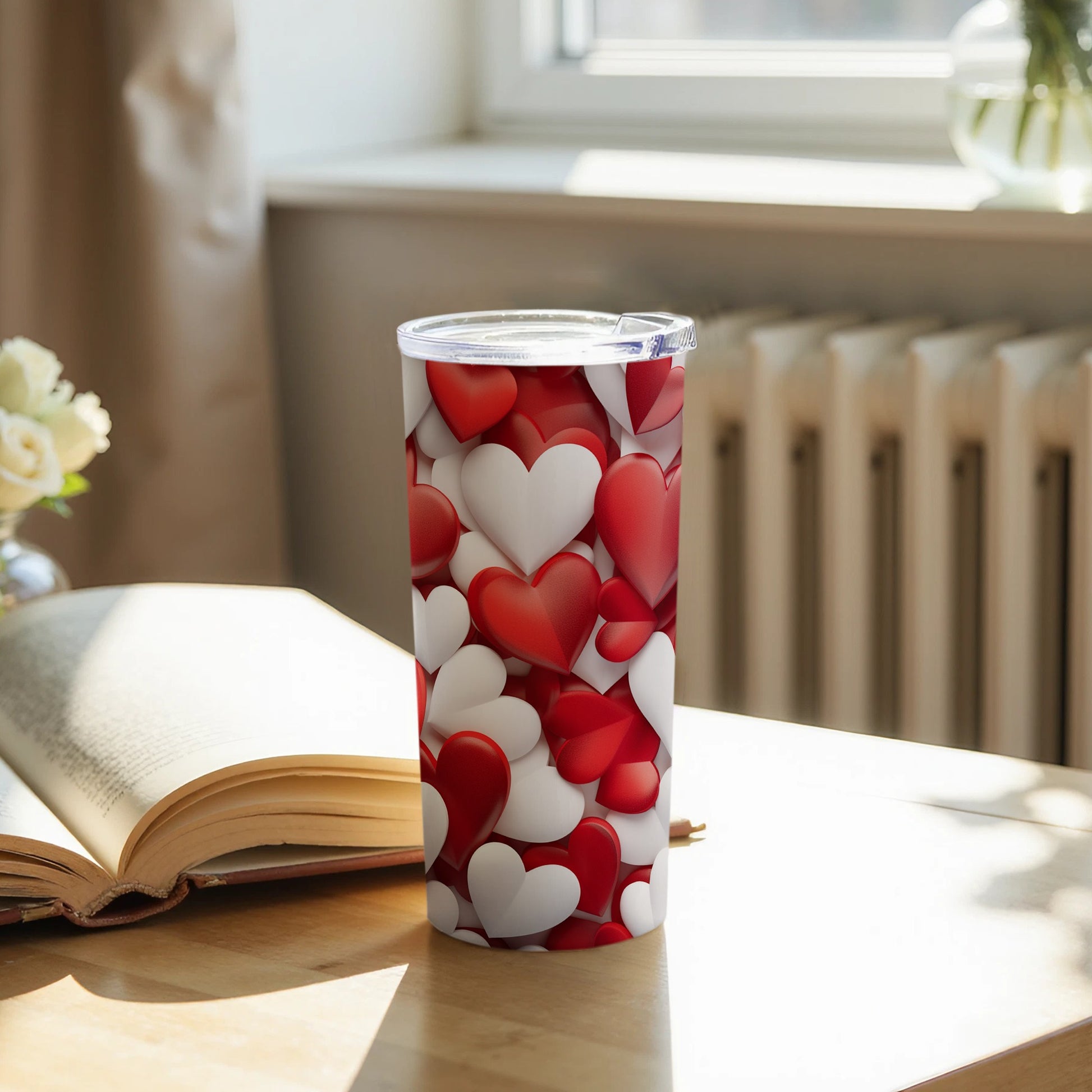 Heart Pattern Tumbler for Lovers and Special Occasions