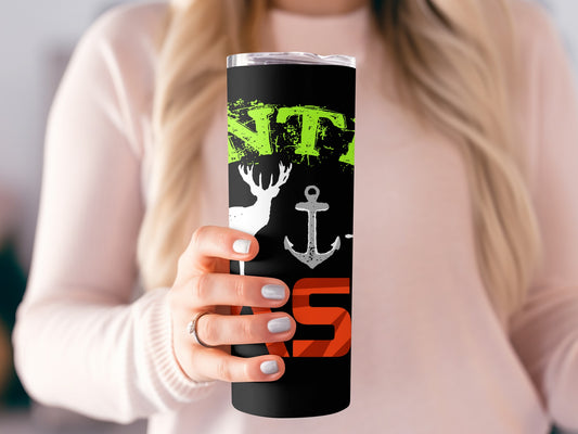 Antlers Anchor Dad Brothers Cup Tumbler Flask