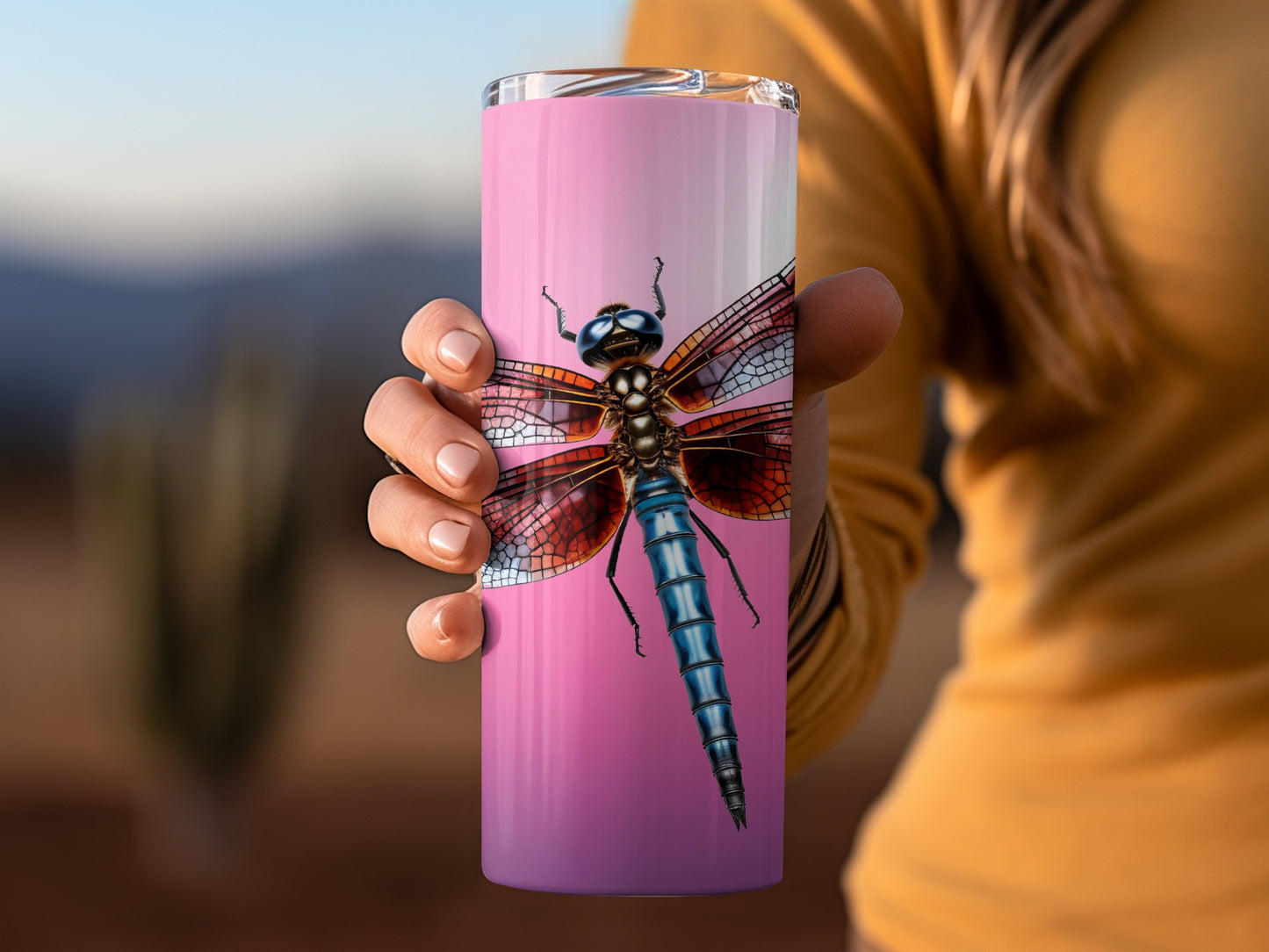 Vivid Dragonfly Design Insulated Tumbler 20 oz