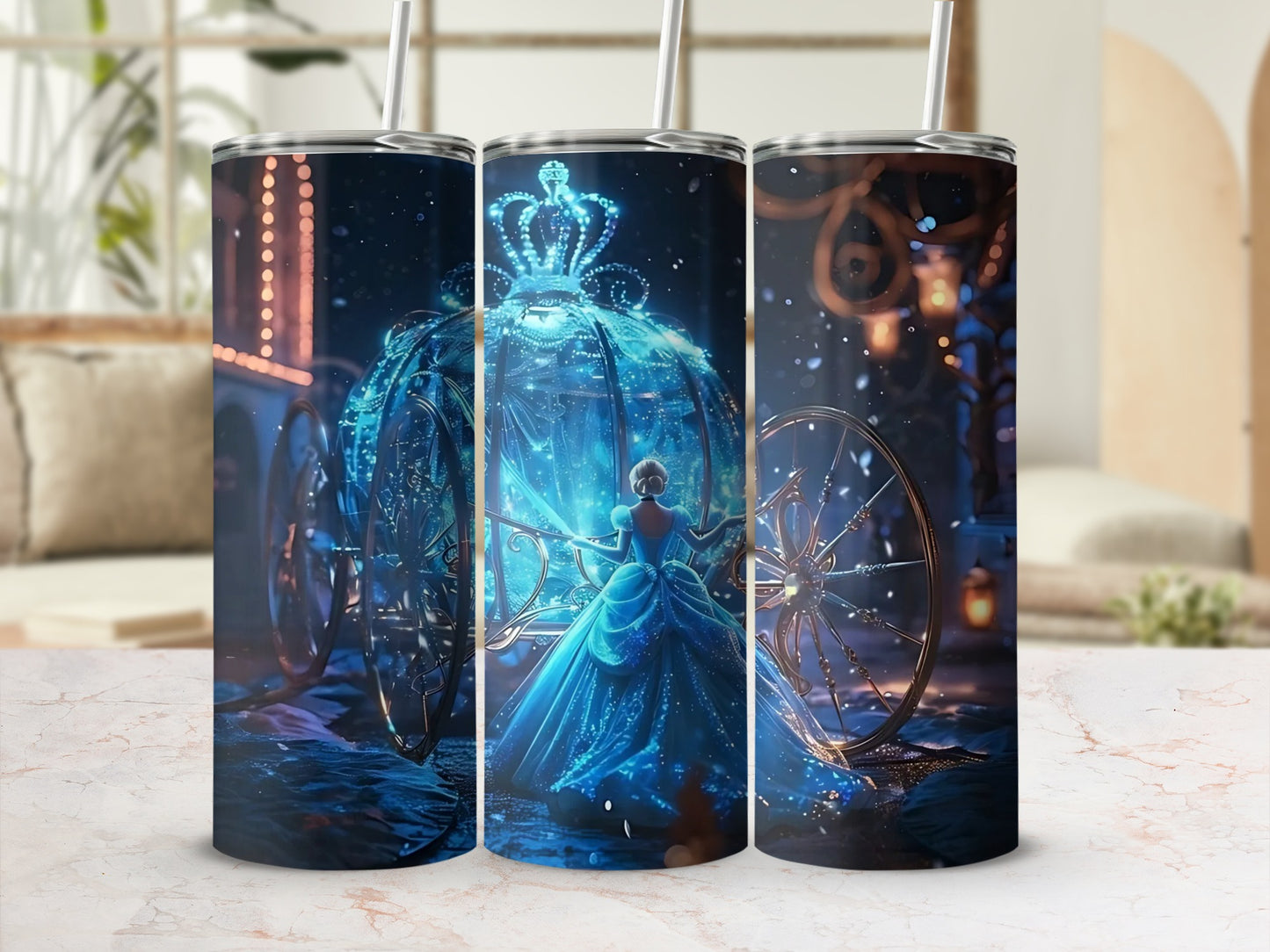 Enchanting Cinderella Carriage Tumbler Drinkware