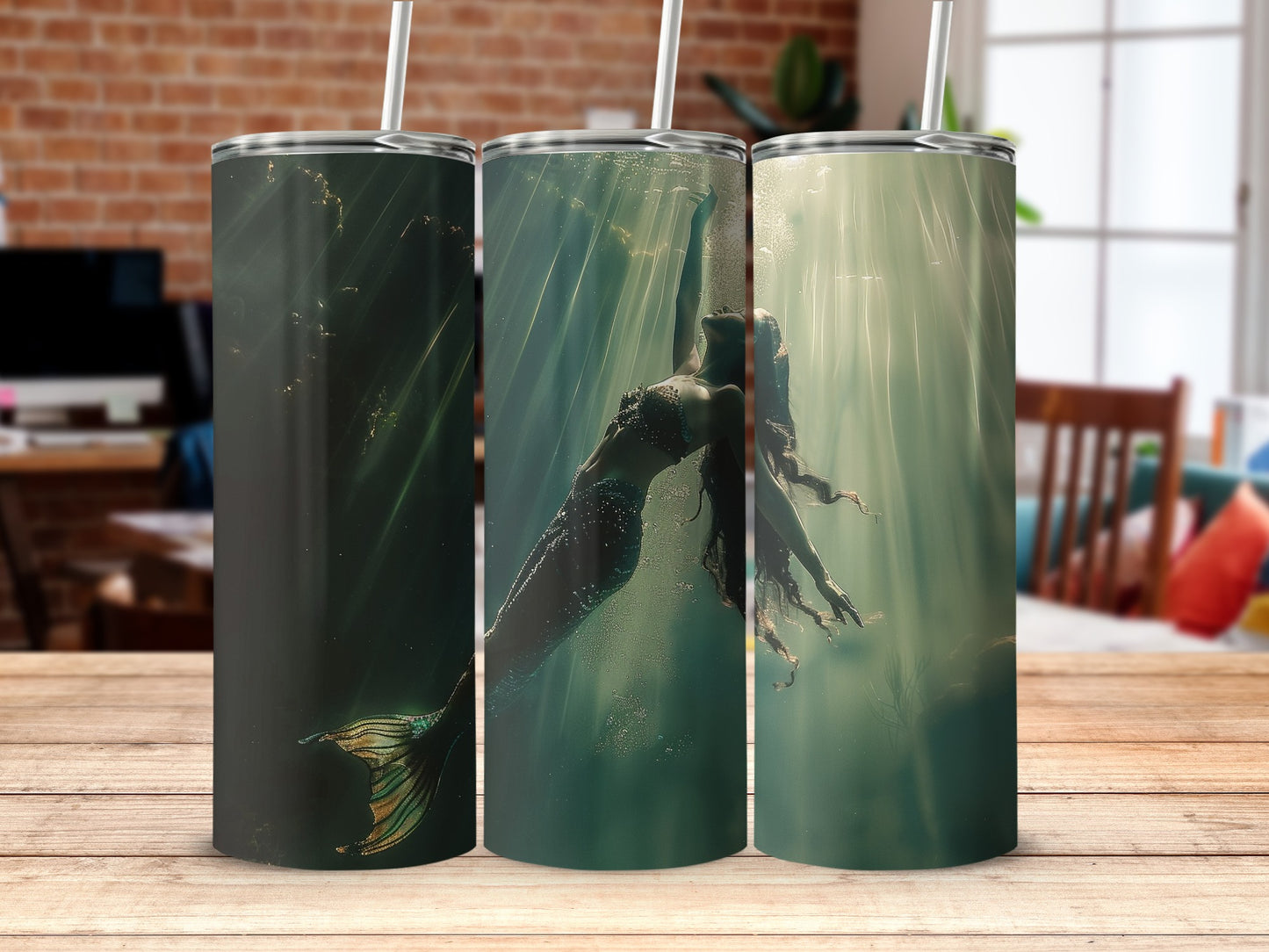 Enchanting Mermaid Underwater Scene Tumbler product type