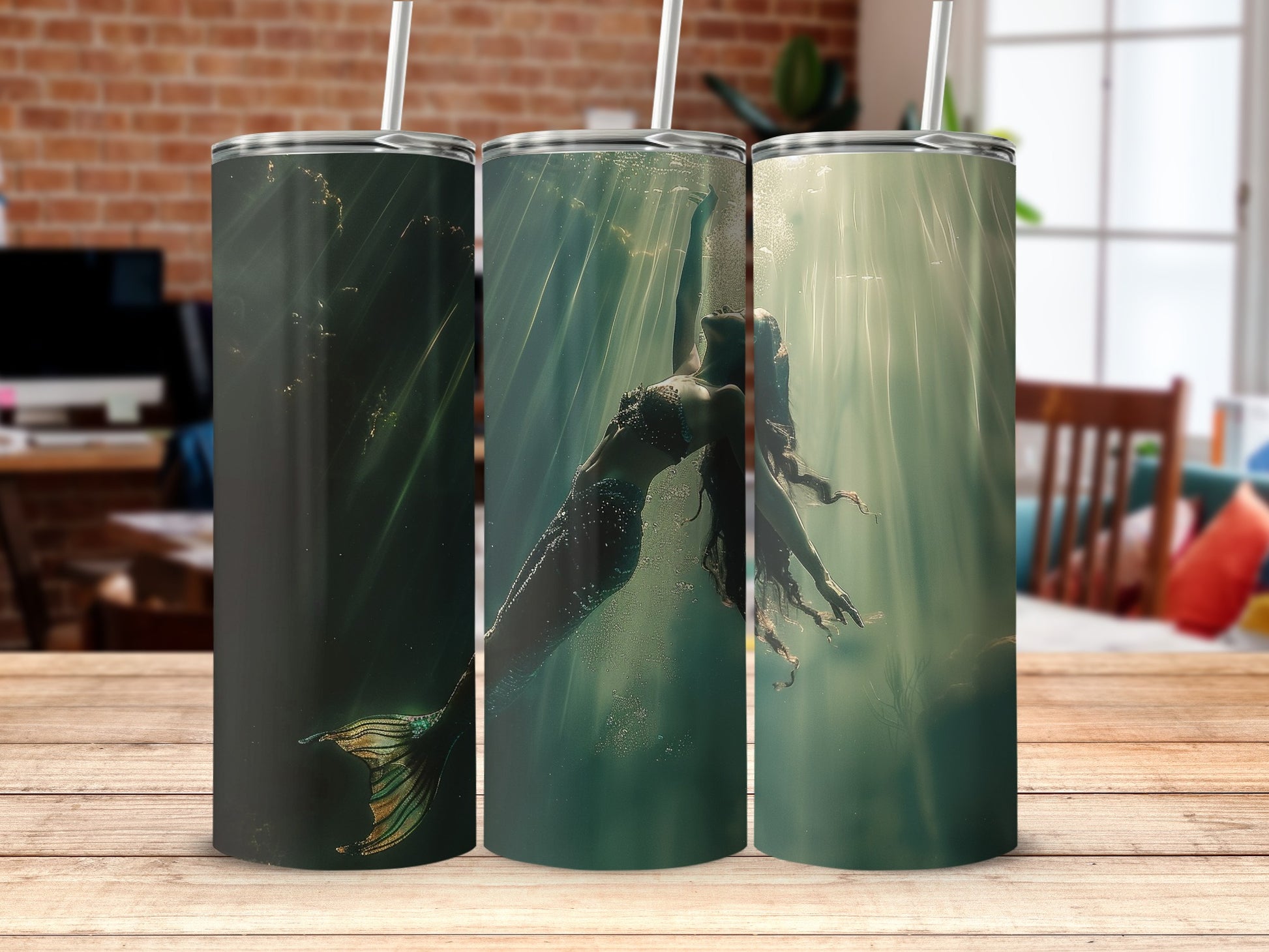 Enchanting Mermaid Underwater Scene Tumbler product type