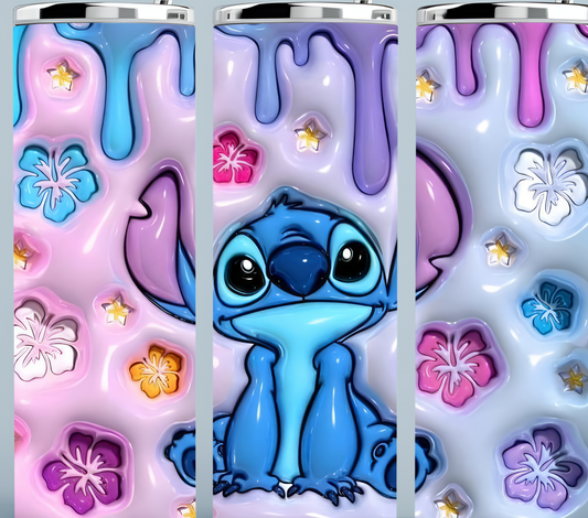 Stitch 3D Inflated tumbler