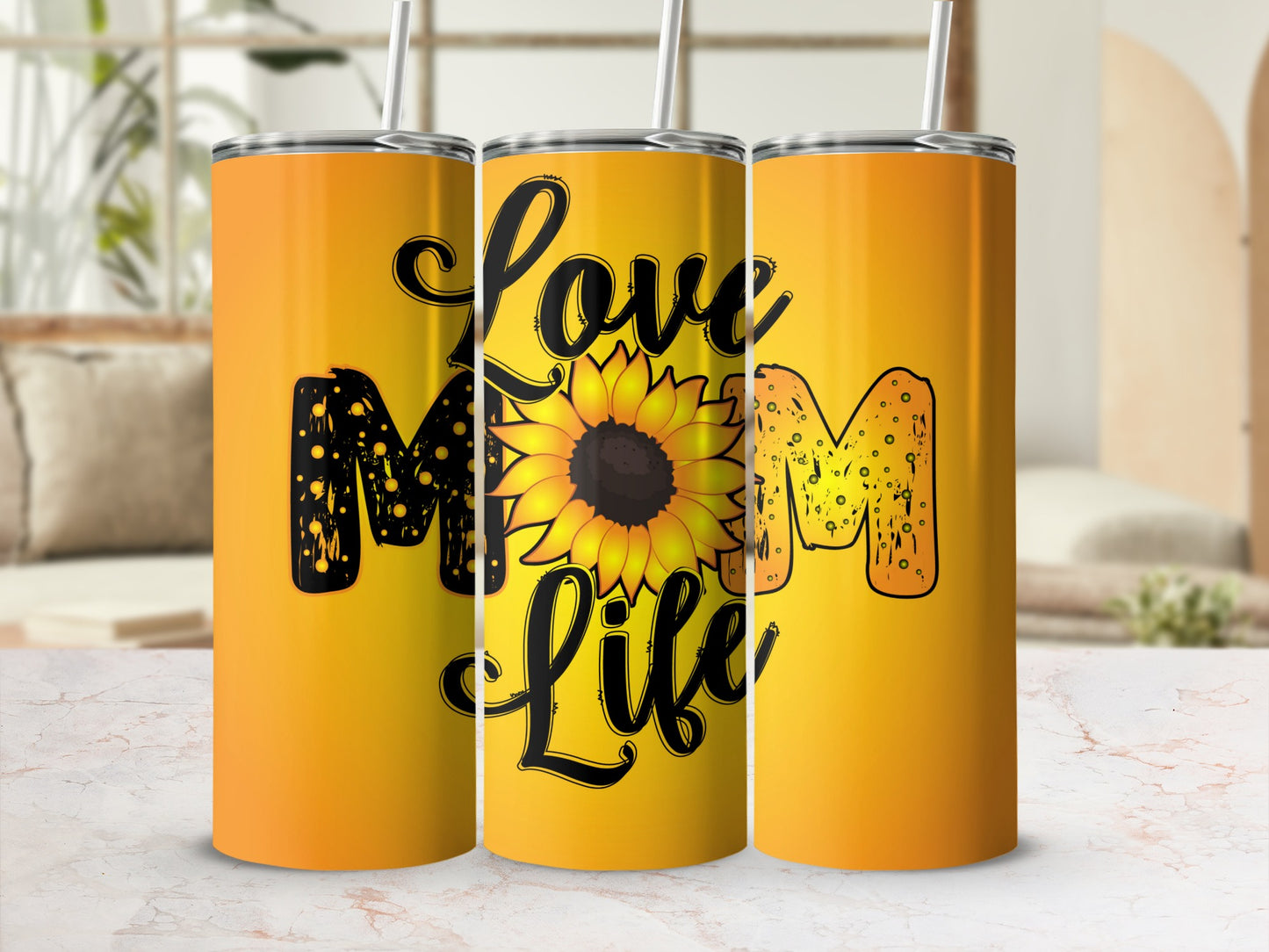 Love Mom Life Sunflower Tumbler ideal gift for moms