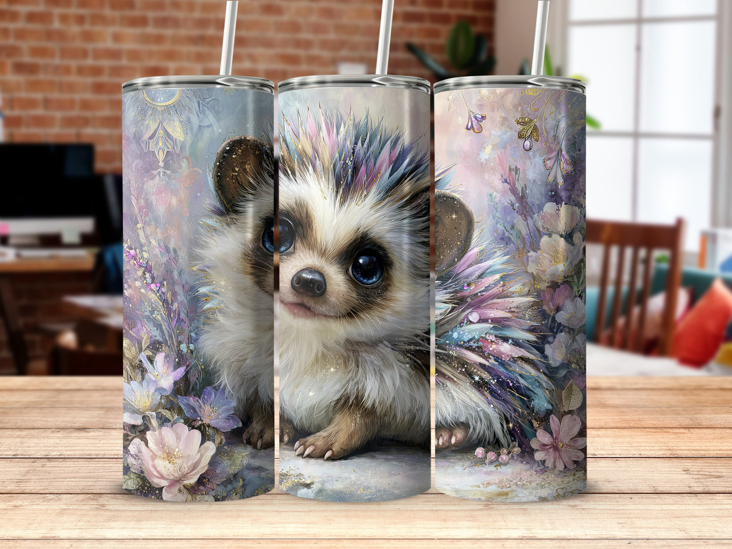 Enchanting Blue-Eyed Hedgehog Tumblers for All Occasions