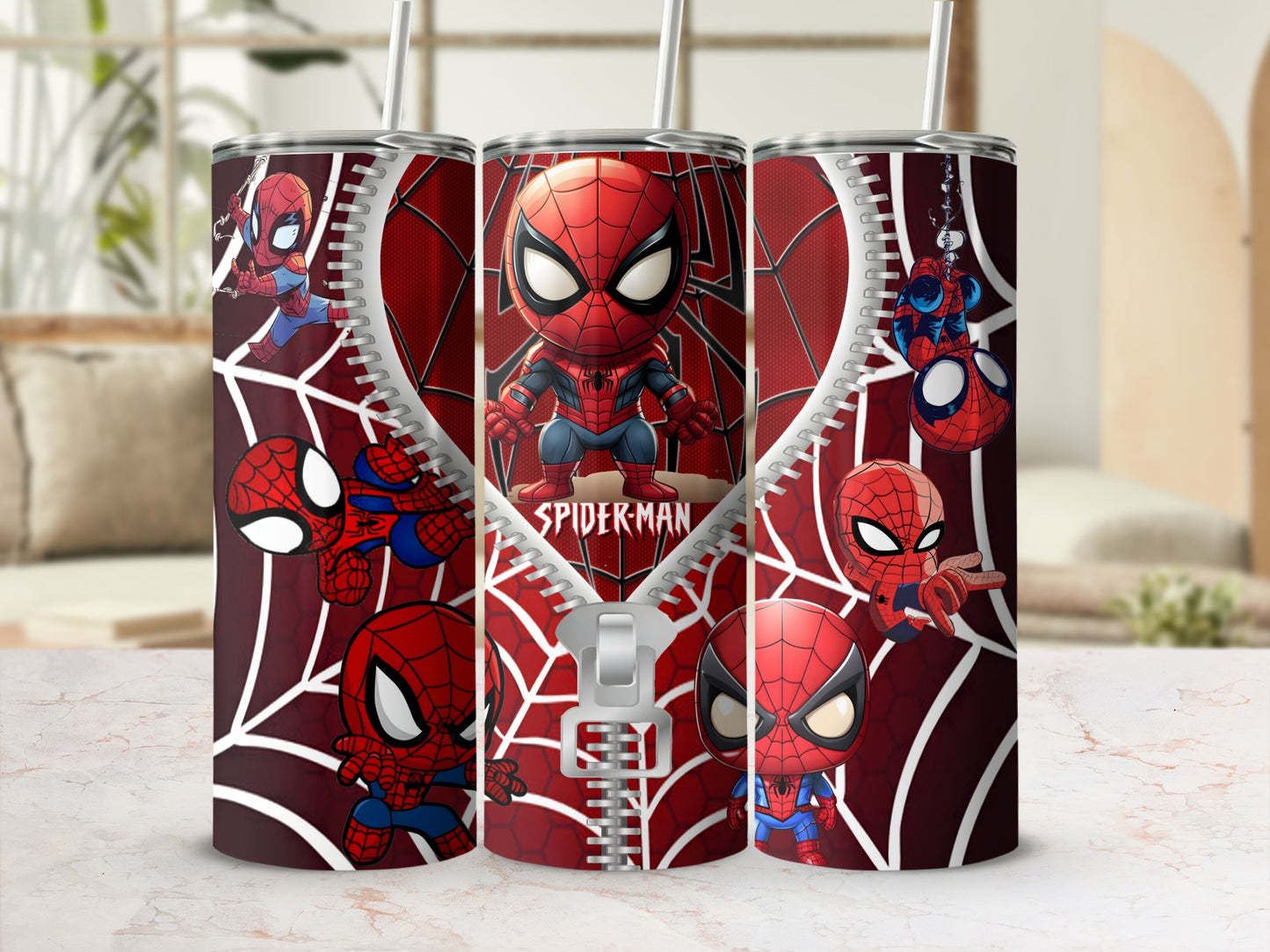 Marvel Spider-Man Zip Classic Tumbler with Straw
