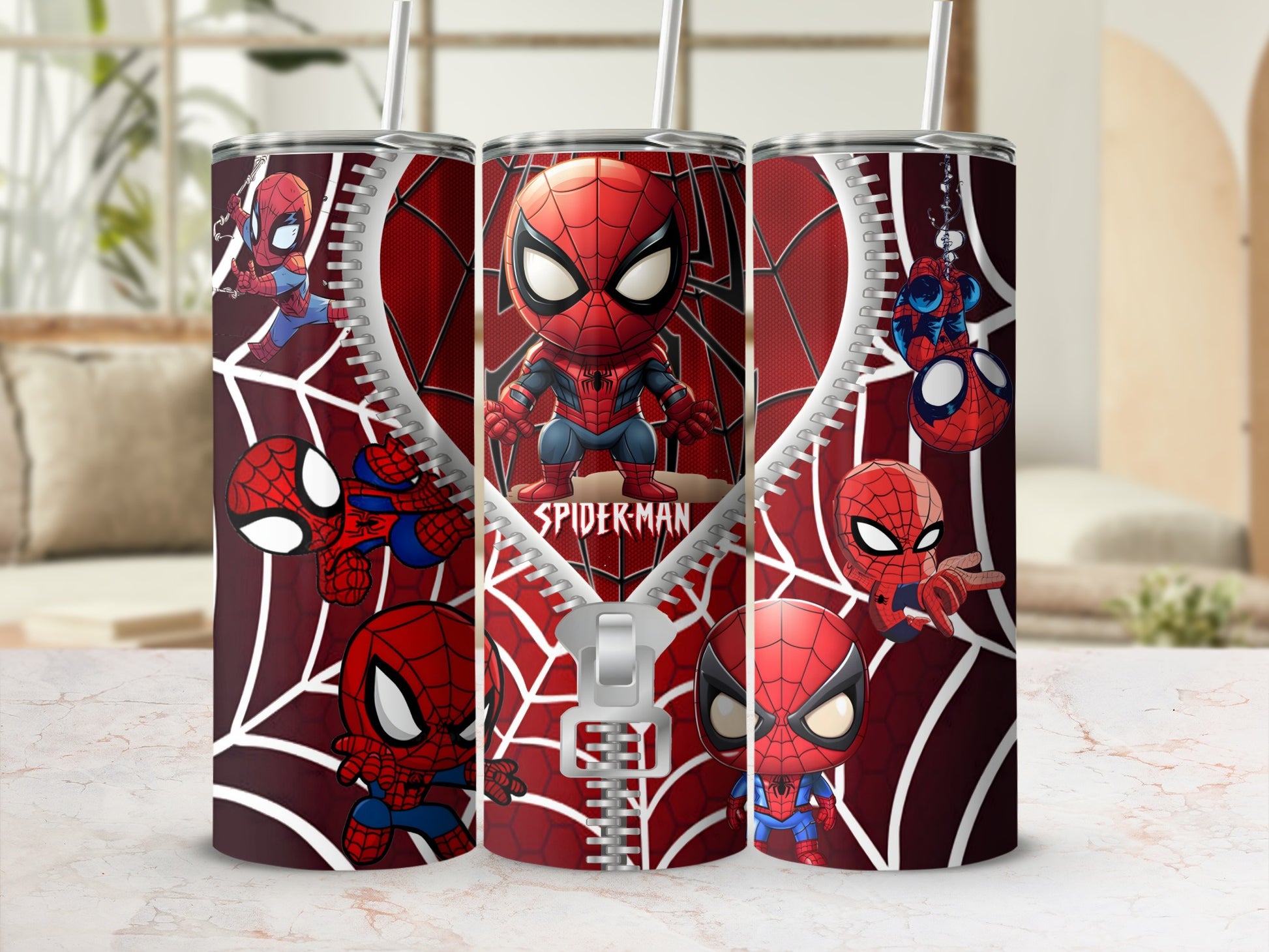 Marvel Spider-Man Zip Classic Tumbler with Straw