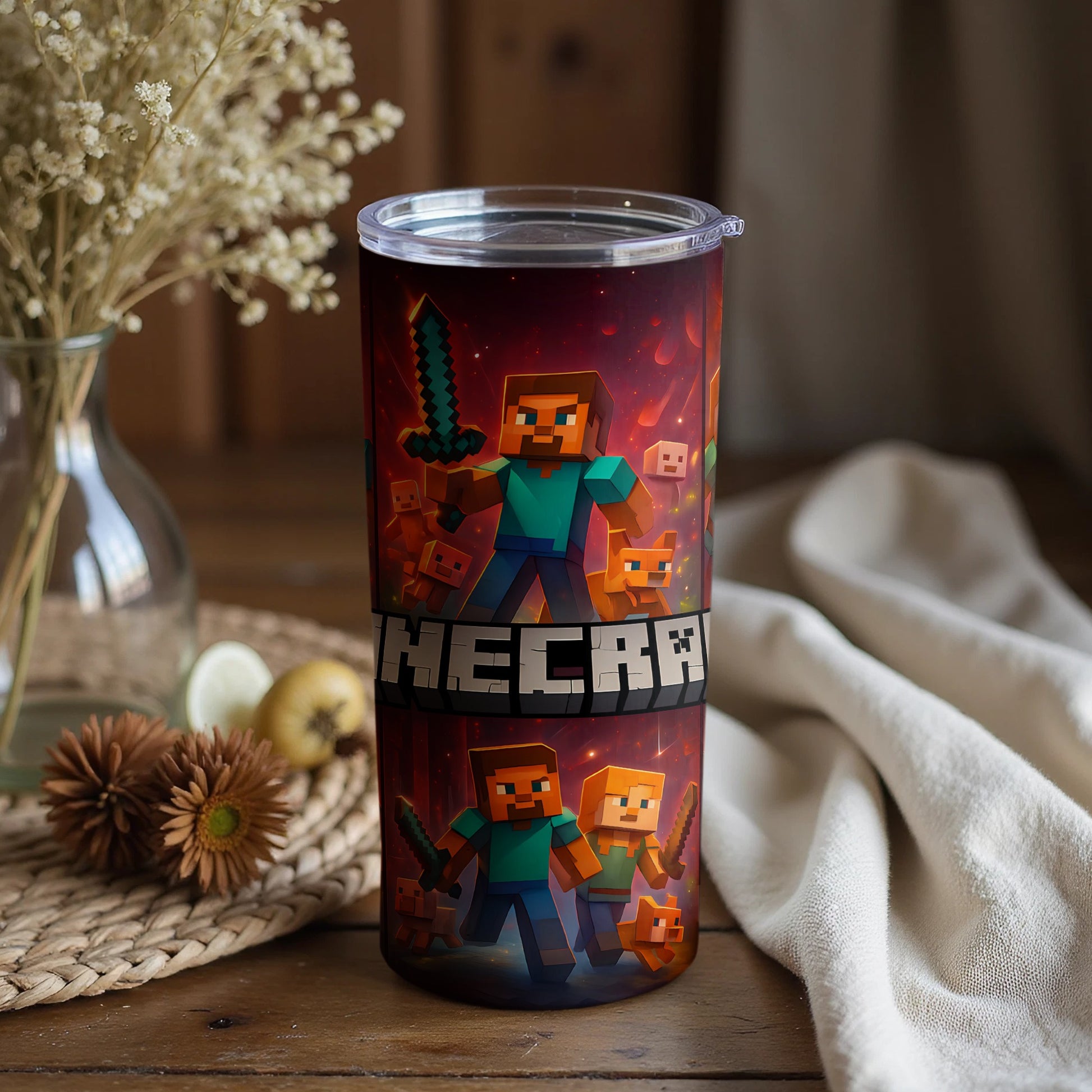 Minecraft inspired unique tumbler product