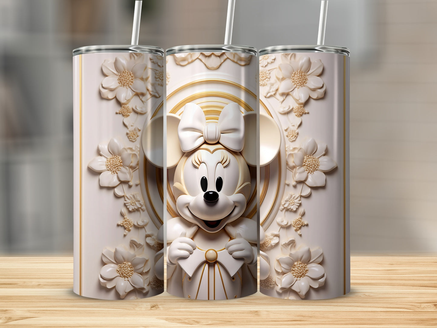 Beautifully Engraved Minnie Mouse Design Tumbler Product