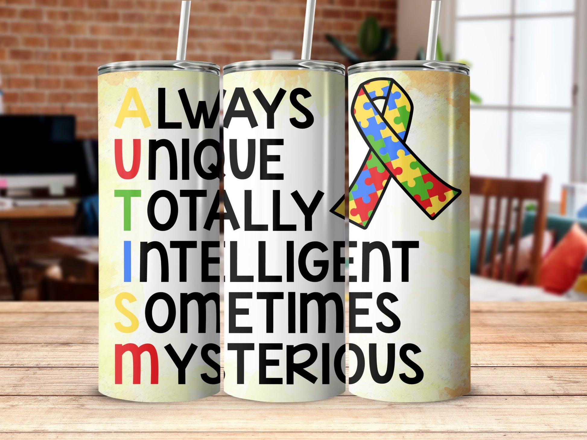 Always Unique Totally Intelligent Sometimes Mysterious Tumbler